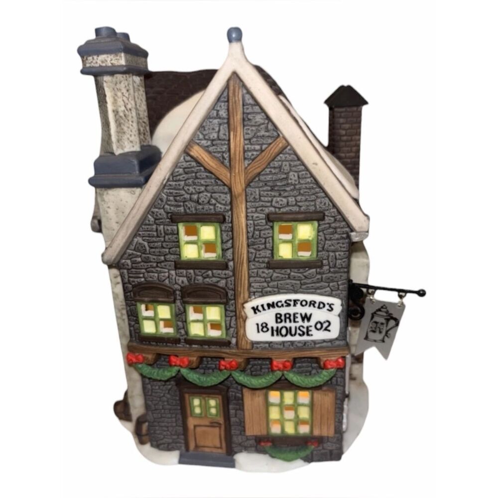 Dept 56 Dickens Village Kingsford's Brew House #5811-4 Retired 1993 Vintage EXC